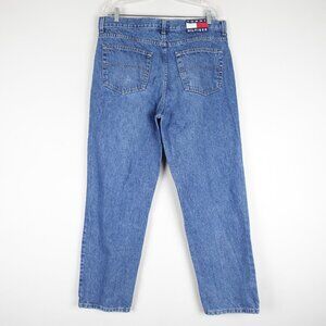 Vintage 90s Tommy Hilfiger Baggy Freedom Jeans Men's 37x30 Made in Canada